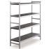 Aluminum floor shelves