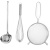 Ladles, sieves and whisks