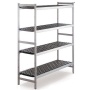 Aluminum floor shelves