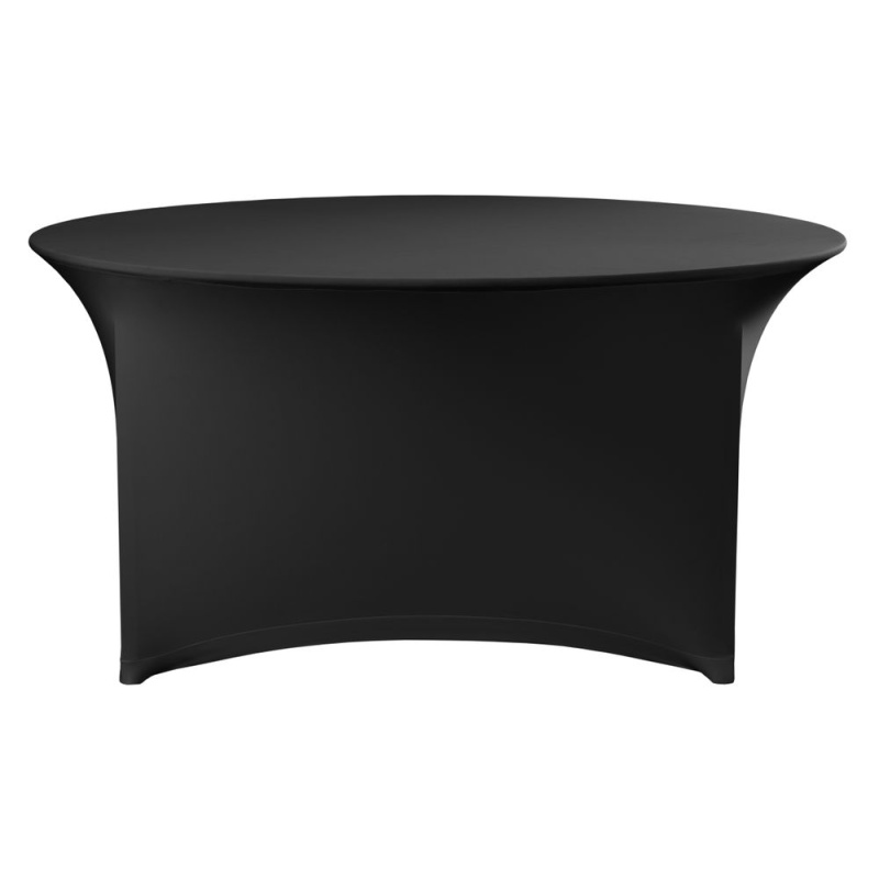 Table cover round, HENDI, 810941, Black, ⌀1800x(H)760mm