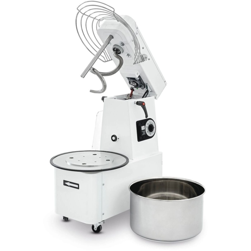 Spiral mixer with removable bowl - 20 L, Prismafood, 45 kg/h, 22L, 400V/750W, 390x670x(H)735mm