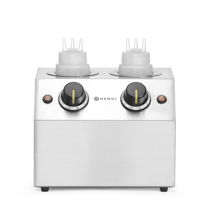 Sauce warmer double, HENDI, 1,3L, 220-240V/400W, 270x223x(H)282mm