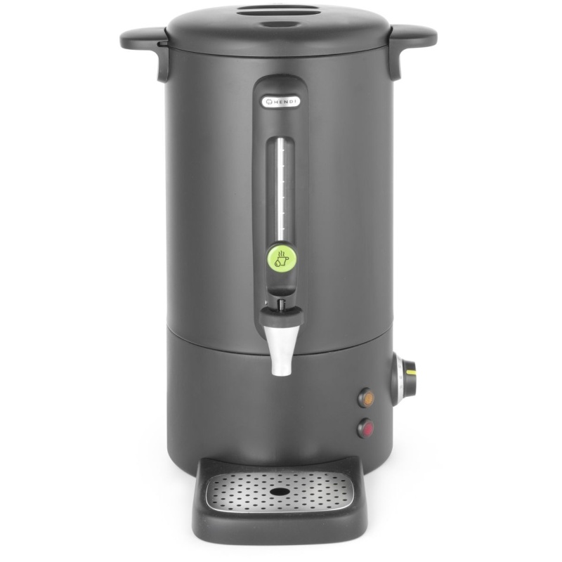 Hot drinks boiler matt black - Design by Bronwasser, HENDI, 10L, 230V/950W, 307x330x(H)450mm