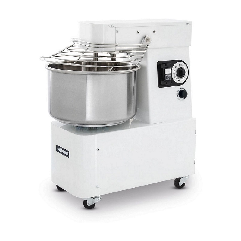 Spiral mixer with fixed bowl and 2 speeds - 22 L, Prismafood, 56 kg/h, 385x670x(H)725mm