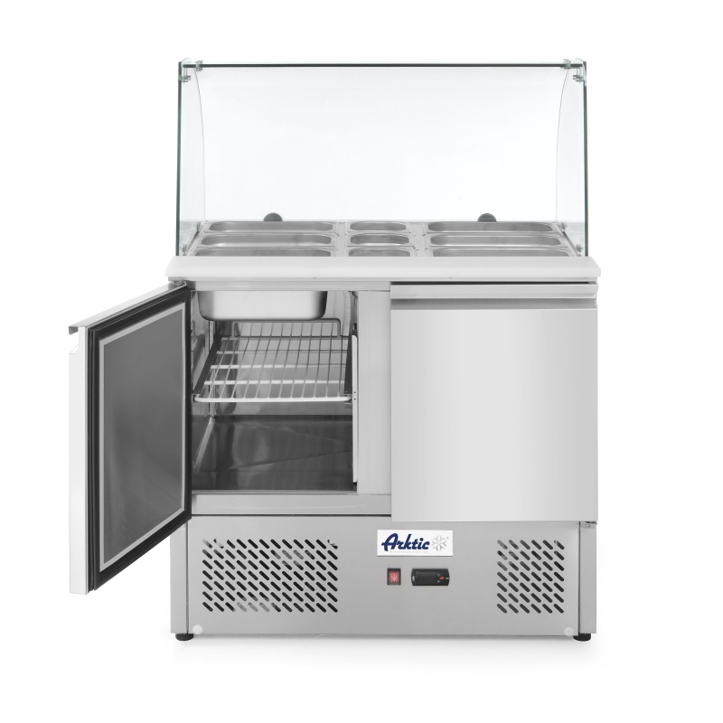 Külmlaud saladetta - 2 uksega, klaasvitriiniga, Arktic, 169L, 230V/310W, 700x900x(H)1300mm
