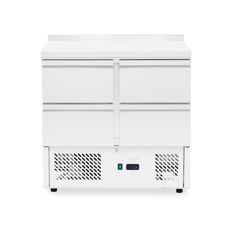Jahutatud töölaud, 4 sahtliga, Arktic, 97L, Hõbedane, 230V/220W, 900x700x(H)908mm