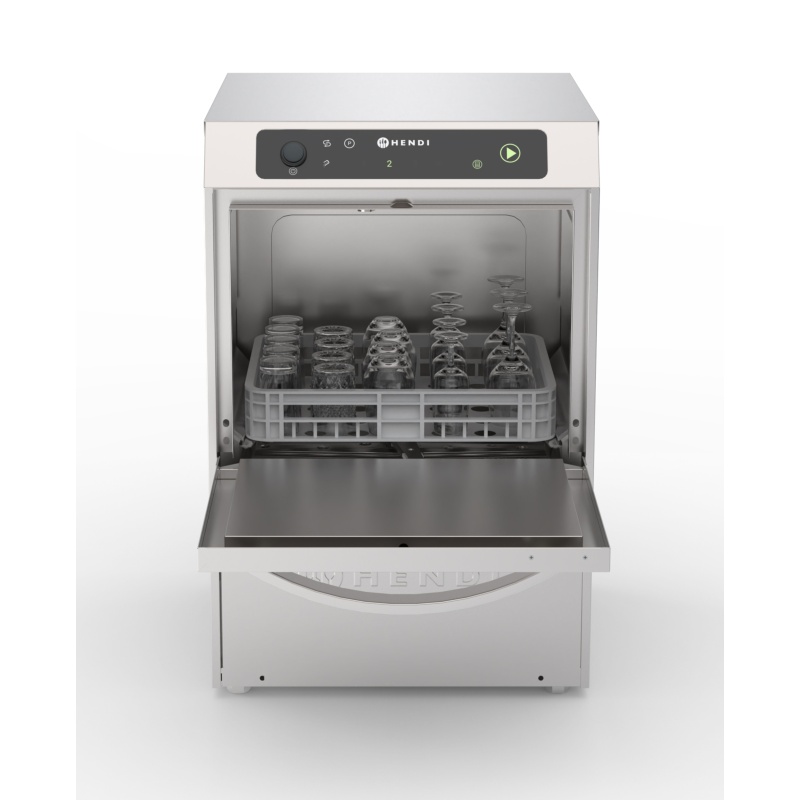 Nõudepesumasin 35×35, elektroonilise juhtimisega, HENDI, Profi Line, Hõbedane, 230V/2970W, 423x466x(H)639mm