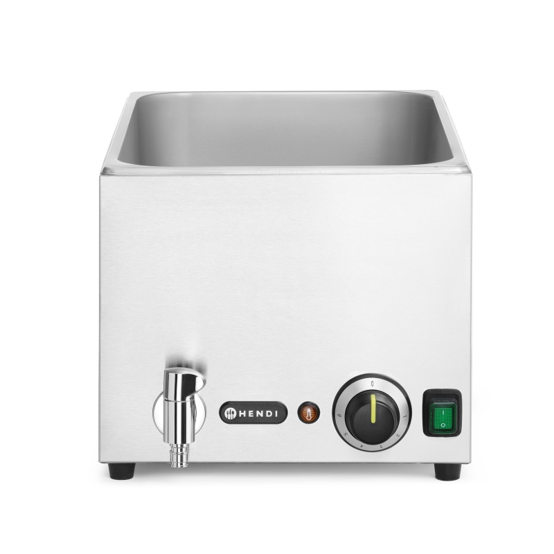 Tühjendukraaniga veevann, HENDI, GN (H)200mm, GN 1/1, 220-240V/1000W, 326x601x(H)279mm