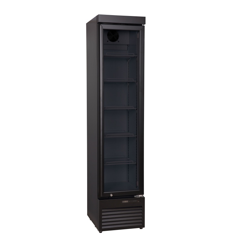 Külmvitriin SLIM, Arktic, 157L, Must, 230V/190W, 420x535x(H)1880mm