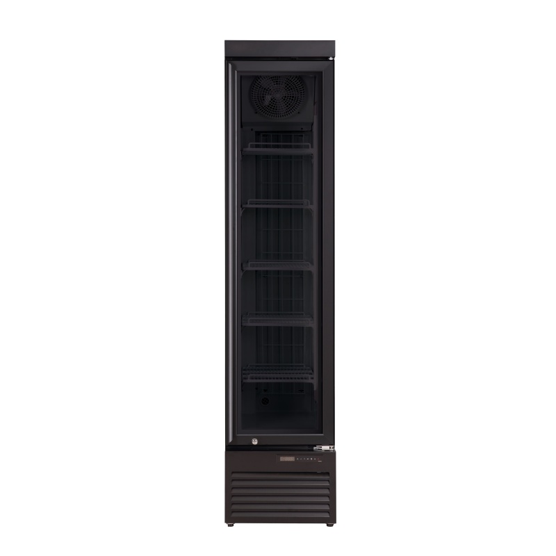 Display freezer SLIM, Arktic, 117L, Black, 230V/350W, 420x600x(H)1880mm