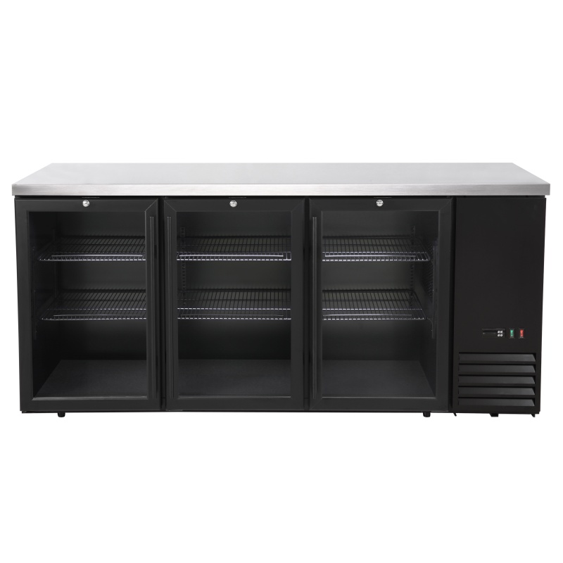 Klaasustega jahutatud baarilett, Arktic, 6 riiulit, 493L, Must, 230V/185W, 1826x631x(H)865mm