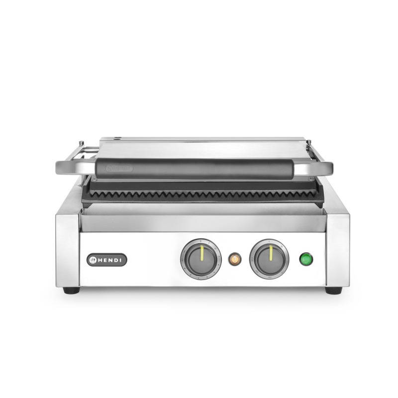 Kontaktgrill Panini, HENDI, Hõbedane, 220-240V/2200W, 430x375x(H)216mm, Ristkülikukujuline
