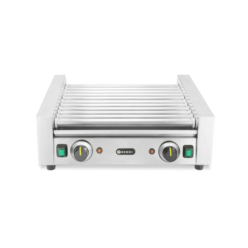 Rullgrill vorstidele, 2 tsooni, HENDI, Hõbedane, 230V/980W, 566x527x(H)192mm, Ristkülikukujuline