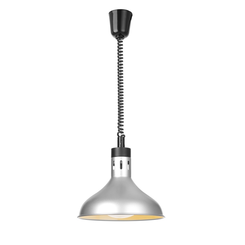 Tõstetav ja langetatav soojalamp, kellakujuline, HENDI, Hõbedane, 230V/250W, ⌀295x(H)207mm
