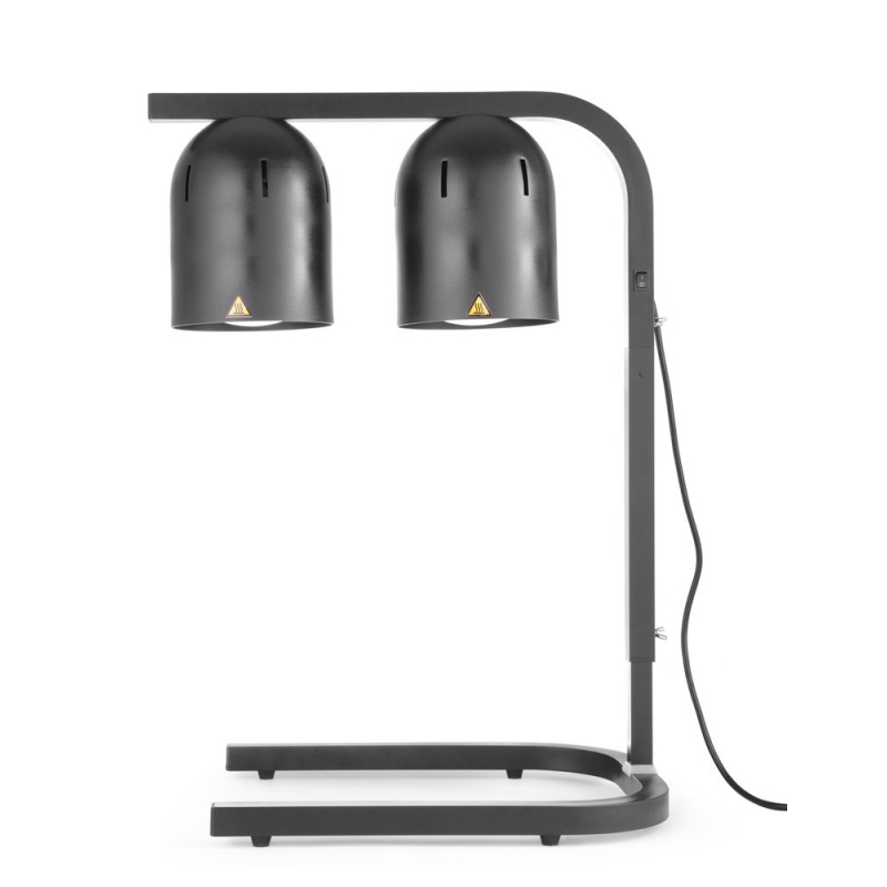 2 lamp infrared food warmer bridge, HENDI, Black, 230V/250W, 453x360x(H)790mm