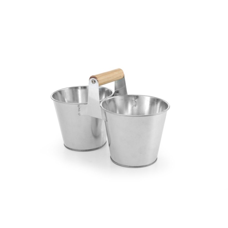 Double bucket with handle, HENDI, 250x125x(H)105mm
