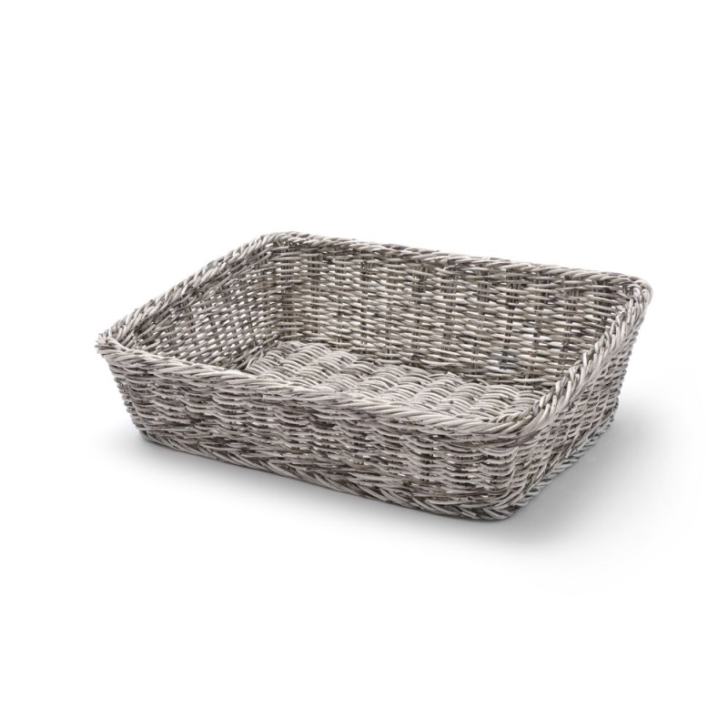Bakery basket angled, HENDI, Light grey, 400x300x(H)120mm