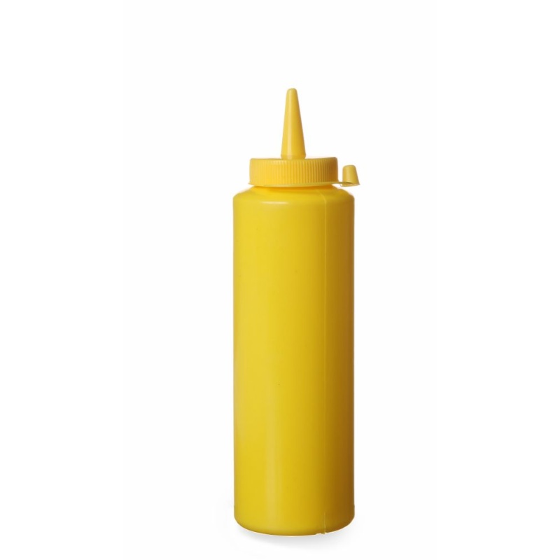 Dispenser bottles, HENDI, 0,2L, Yellow, ⌀50x(H)185mm