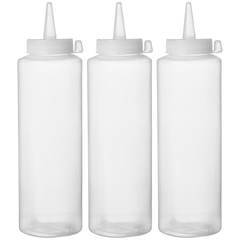 Pudelid külmade kastmete jaoks - 3 tükki, HENDI, 0,7L, Läbipaistev, 3 tk., ⌀70x(H)245mm