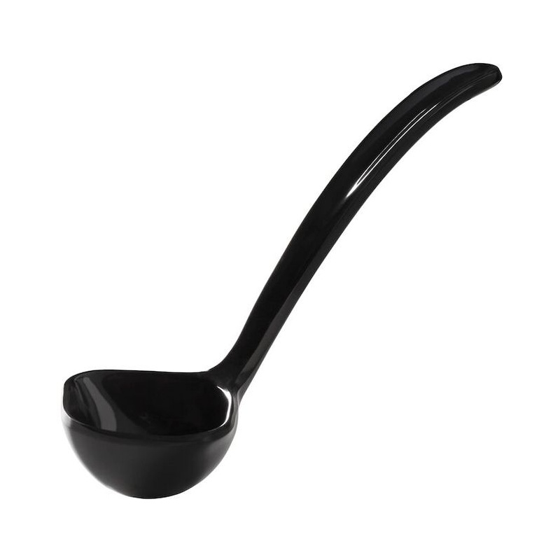 Black melamine sauce ladle 40ml, 180mm