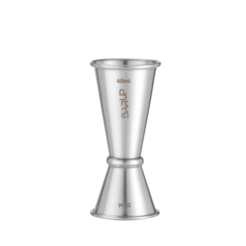 Mensuur 20/40 ml, BarUp, 0,04L, Hõbedane, ⌀42x(H)100mm, Ümar