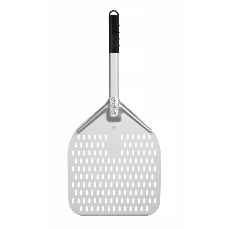 Pizza scoop with short handle, squared, perforated, HENDI, 305x660mm