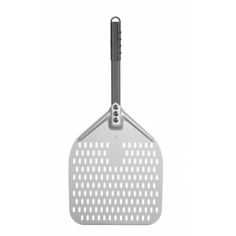 Pizza scoop with short handle, squared, perforated, HENDI, 305x660mm