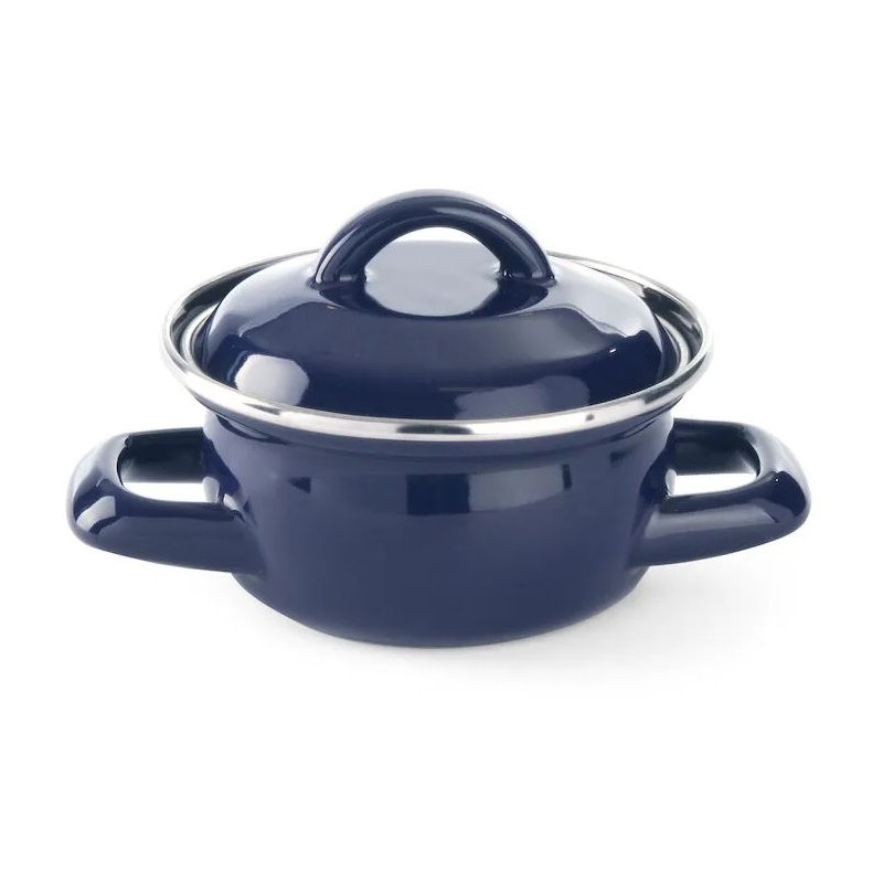 Soup & gravy pan - with lid, HENDI, blue, 0,5L, Blue, ⌀115x(H)95mm