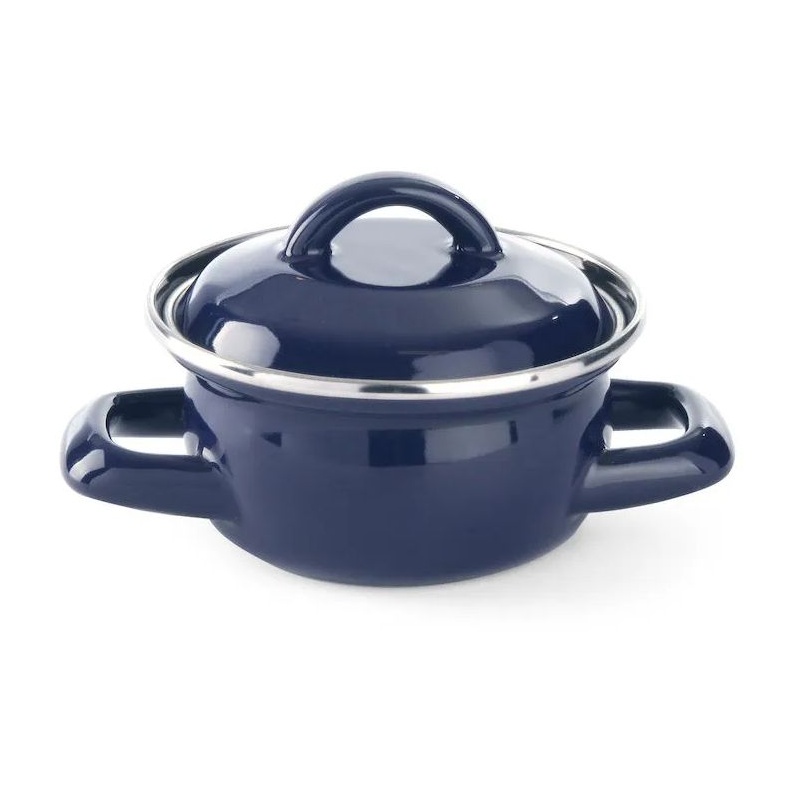 Soup & gravy pan - with lid, HENDI, blue, 0,5L, Blue, ø115x(H)95mm