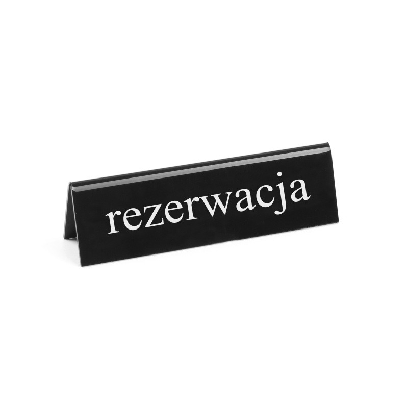 Lauapealne infosilt - "reserveeritud", HENDI, rezerwacja, 130x30x(H)38mm