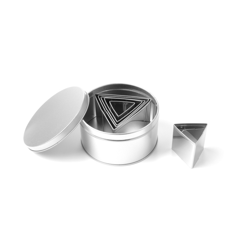 Küpsisevormid, komplekt - kolmnurk, HENDI, 6 tk., (H)50mm