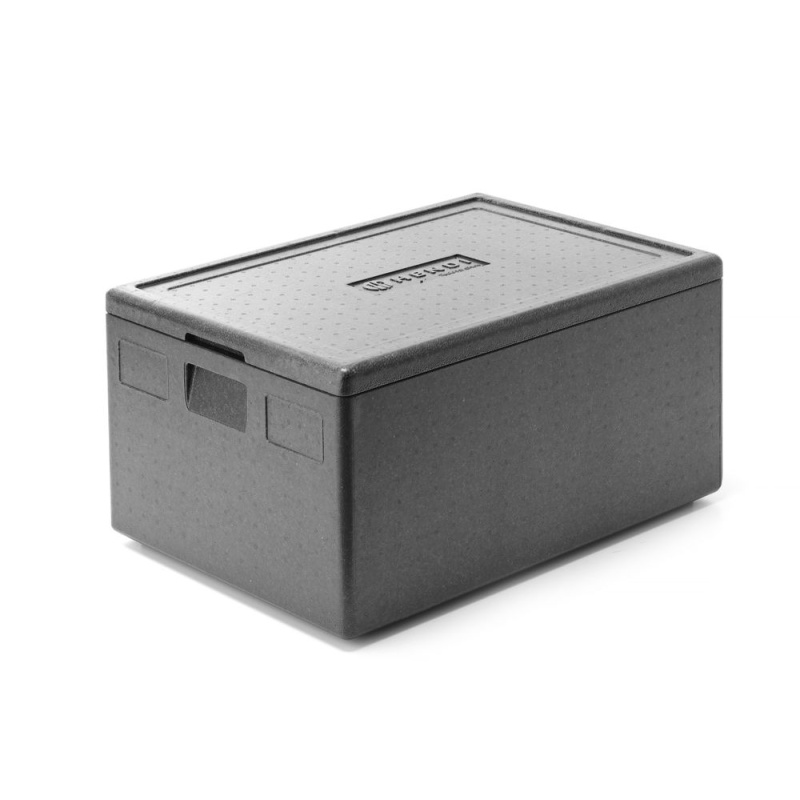 Термоконтейнериз сополимера piocelan, HENDI, Kitchen Line, GN 1/1, 80л, черный, 685x485x(H)360мм