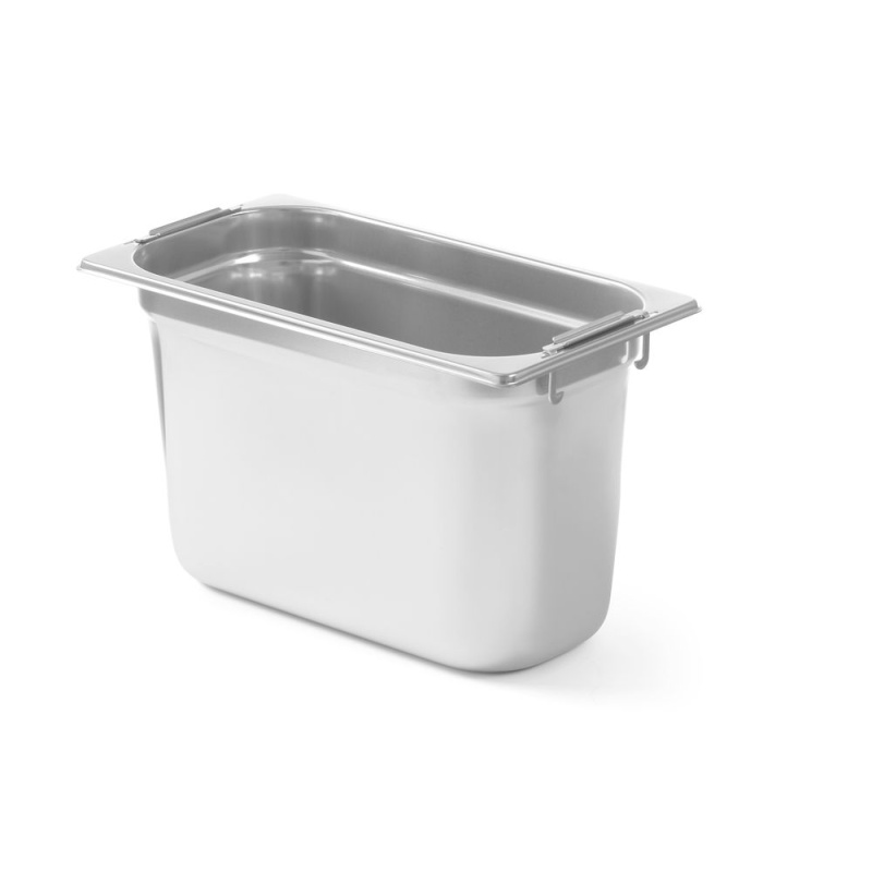 Гастроёмкость GN 1/3 с выдвижными ручками, HENDI, Profi Line, GN 1/3, 7,8л, (H)200мм