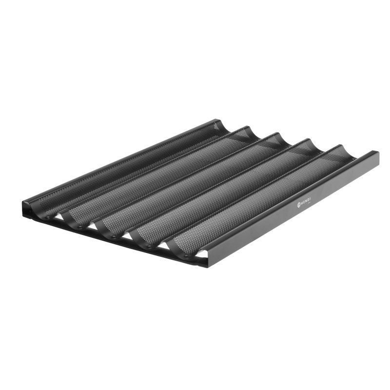 Baguette’i küpsetusplaat, HENDI, Must, 600x400x(H)32mm