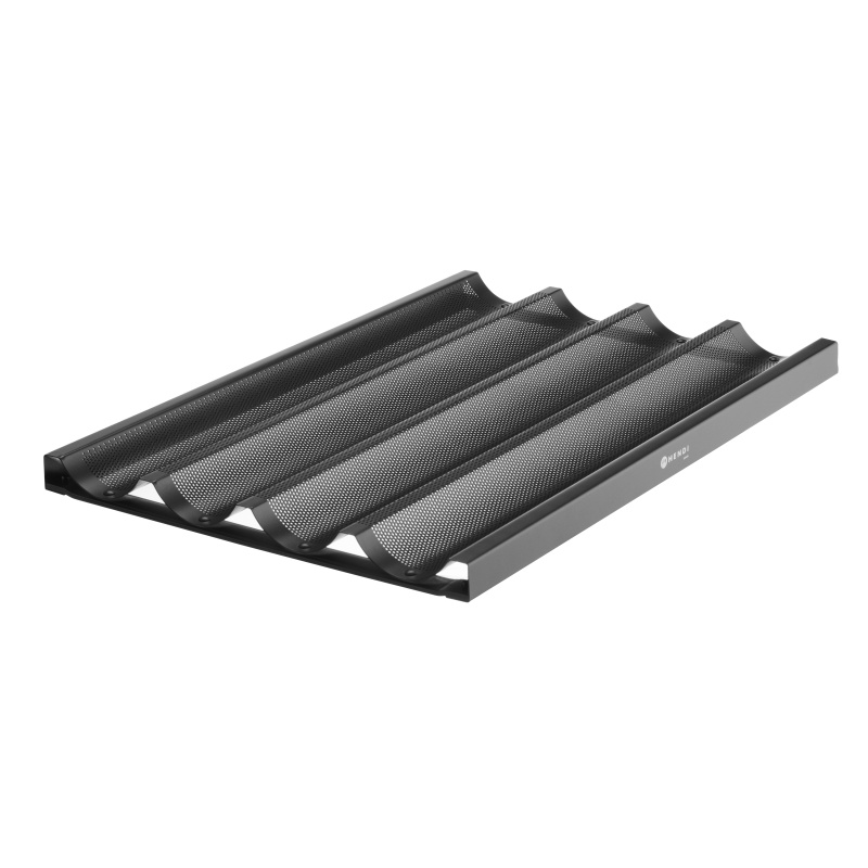 Baguette’i küpsetusplaat, HENDI, Must, 600x400x(H)32mm