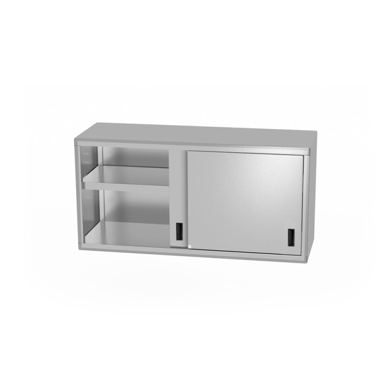 Подвесной шкаф – сварной, с раздвижными дверями, HENDI, Profi Line, 1200x400x(H)600мм