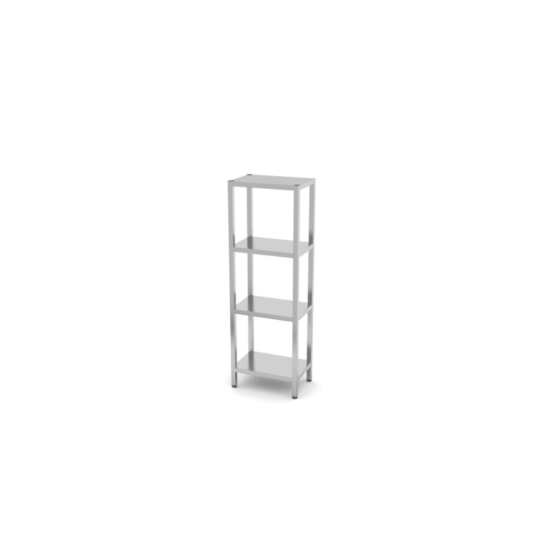 Storage rack with 4 shelves - for self-assembly, HENDI, Kitchen Line, 600x400x(H)1800mm