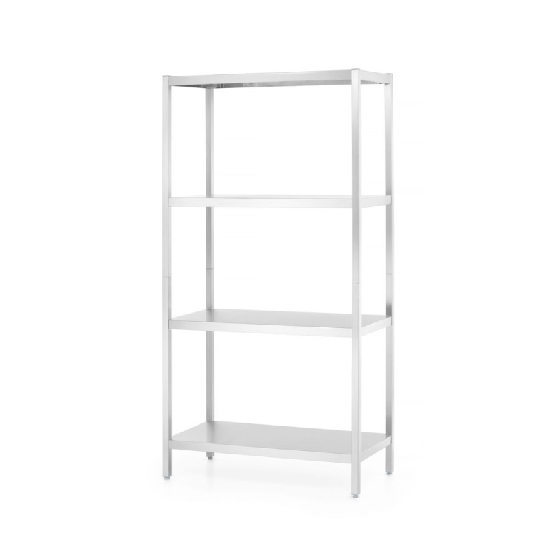 Bolted rack, 5-shelf, packed in cardboard box, folding legs, HENDI, 900x450x(H)1800mm