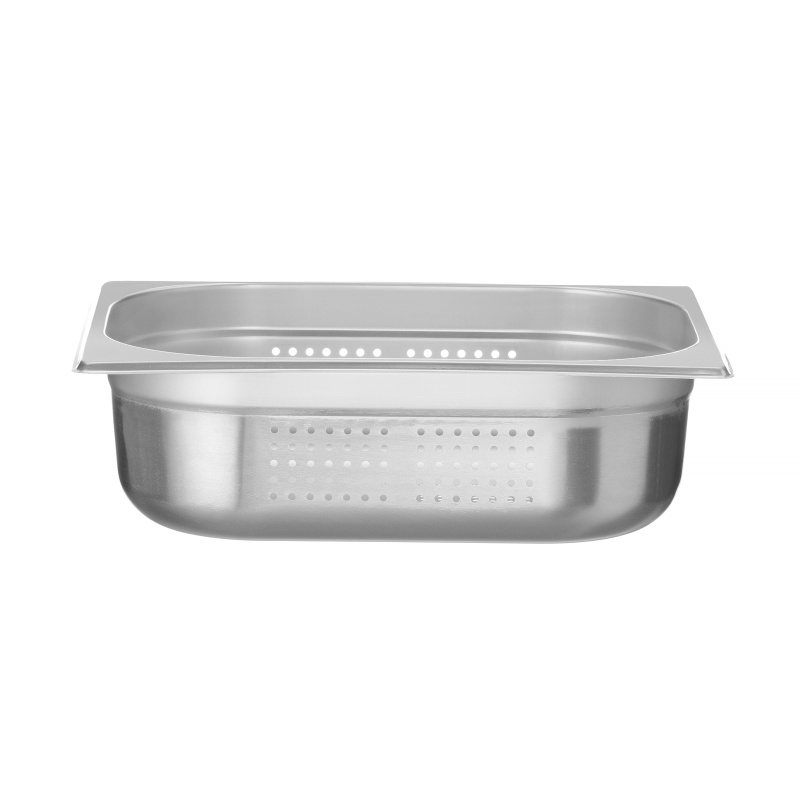 GN 1/2 anum, perforeeritud, HENDI, Profi Line PLUS, GN 1/2, 6,5L, Hõbedane, 325x265x(H)100mm