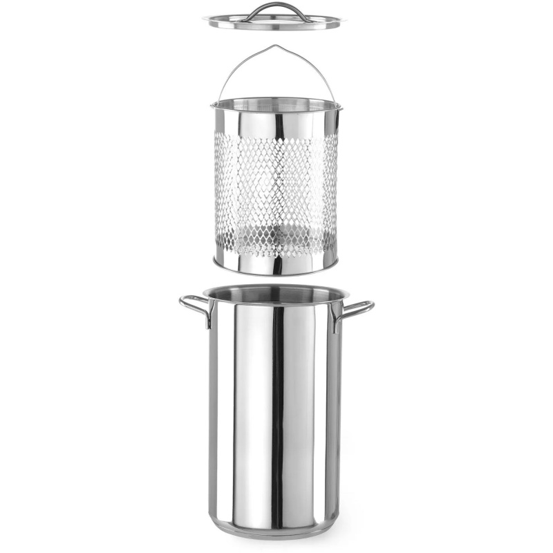 Кастрюля для спаржи и макароны XL, HENDI, 5,5л, ⌀162x(H)280мм