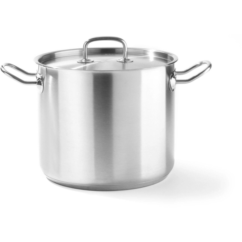 Кастрюля высокая с крышкой, HENDI, Kitchen Line, 9л, ⌀240x(H)200мм