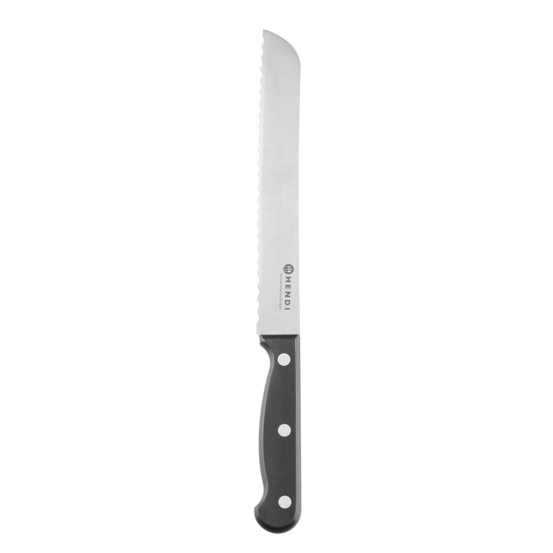 Leivanuga 200 mm, sepistatud, HENDI, Profi Line, Must, (L)322mm