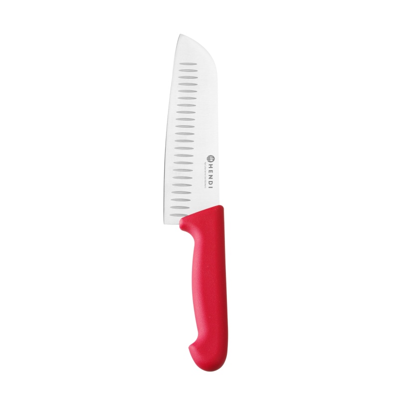 Santoku nuga, 180 mm, HACCP, HENDI, Profi Line, Punane, (L)295mm