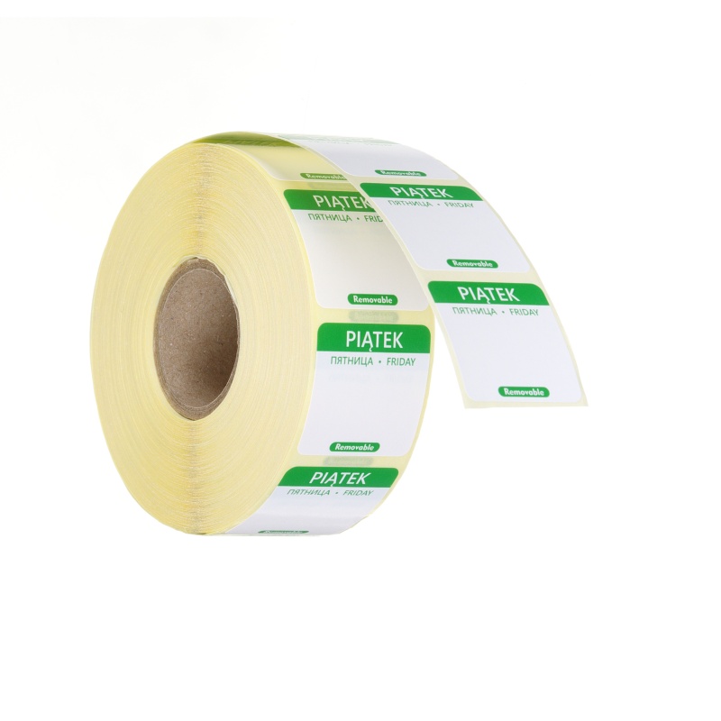 Igapäevased toiduohutuse sildid, mitmeotstarbelised, lihtsalt eemaldatavad, HENDI, 1000 tk. rullis, Roheline, 1000 tk., 25x25mm