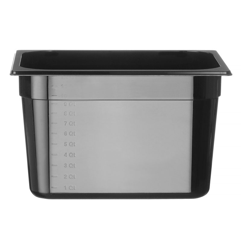 GN 1/2 konteiner COOL, HENDI, COOL, GN 1/2, 11,9L, Must, 325x265x(H)200mm