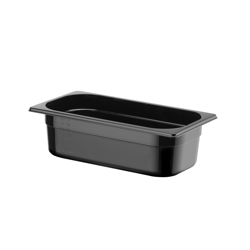 GN 1/3 konteiner COOL, HENDI, COOL, GN 1/3, 3,8L, Must, 325x176x(H)100mm