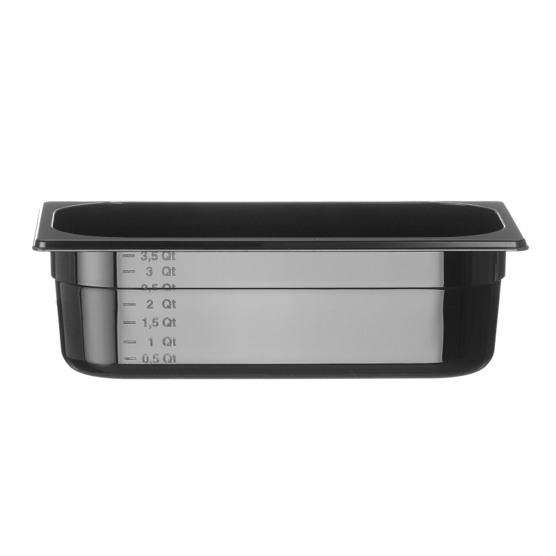 GN 1/3 konteiner COOL, HENDI, COOL, GN 1/3, 3,8L, Must, 325x176x(H)100mm