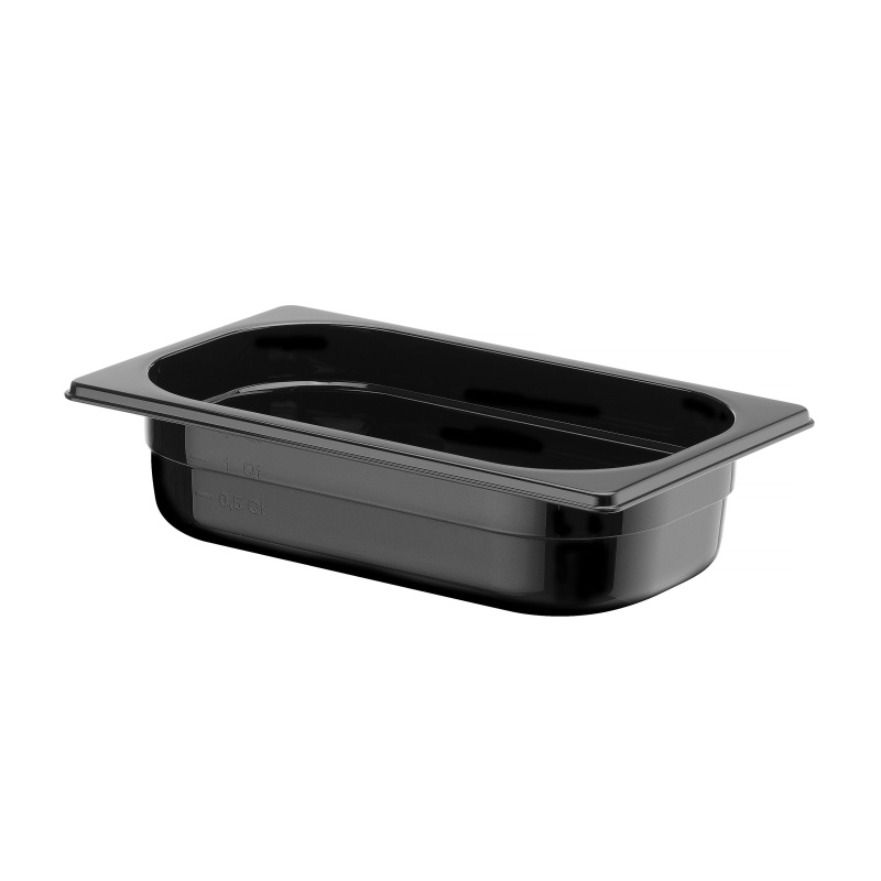GN 1/4 konteiner COOL, HENDI, COOL, GN 1/4, 1,7L, Must, 265x163x(H)65mm