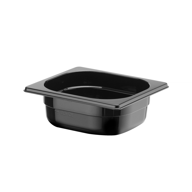 GN 1/6 konteiner COOL, HENDI, COOL, GN 1/6, 1L, Must, 176x162x(H)65mm