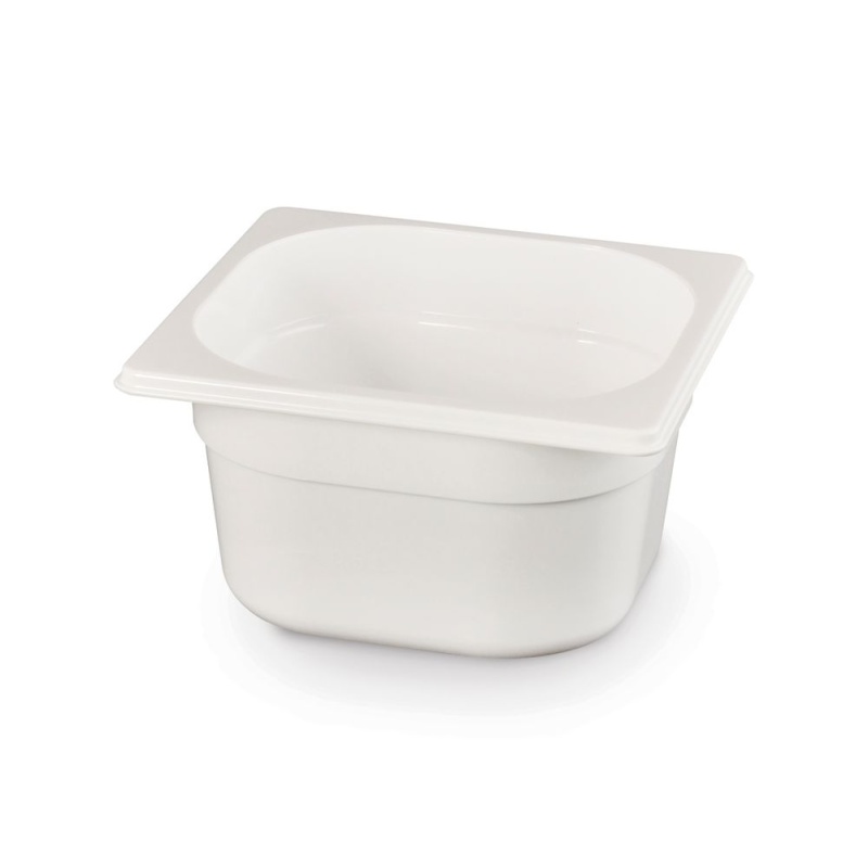 Container GN 1/6 white polycarbonate, HENDI, GN 1/6, 2,4L, White, 176x162x(H)150mm